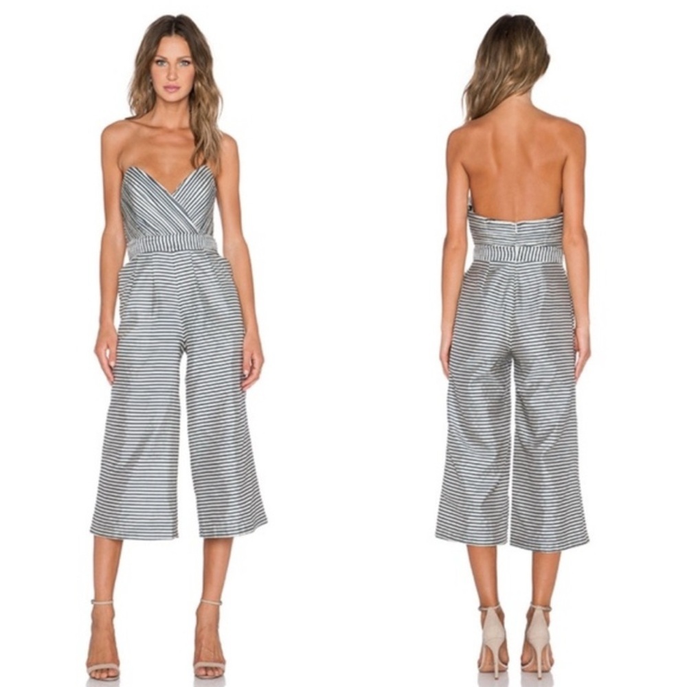 NBD Be My Lover Jumpsuit in Stripe Size Small $188